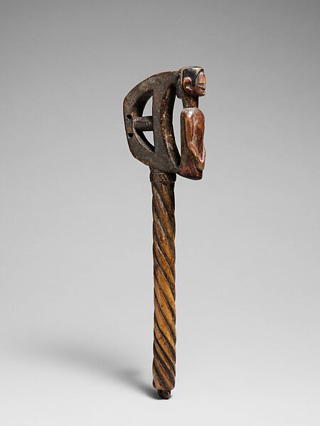 Bell Mallet (Lawle), Wood, Baulé people 