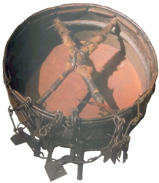 Dhyangro, Wood, hide, fur, metal, Nepalese