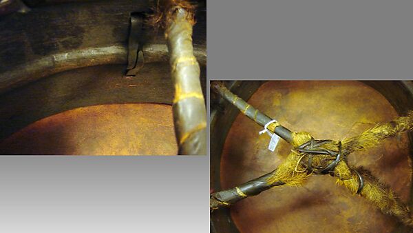 Dhyangro, Wood, hide, fur, metal, Nepalese