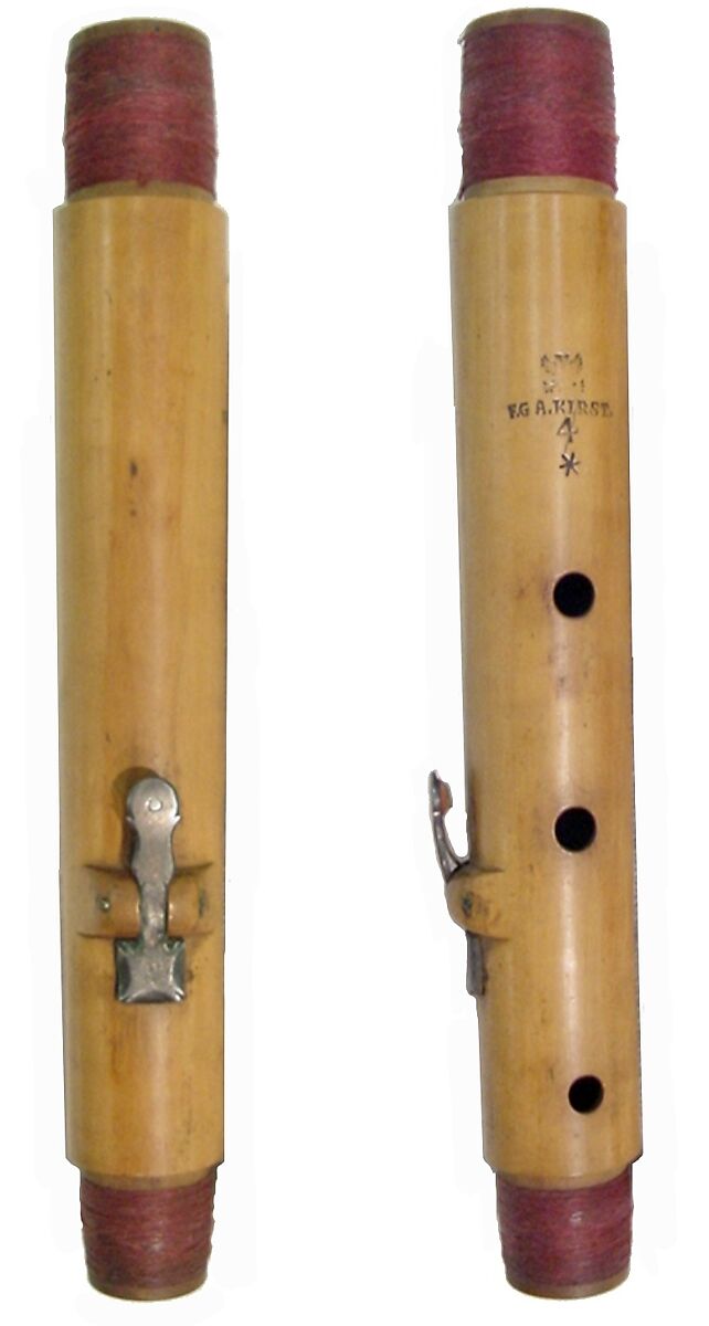 Transverse Flute, Friedrich Gabriel August Kirst (German, Dresden ca. 1750–1806 Berlin), Boxwood, silver, ivory, German