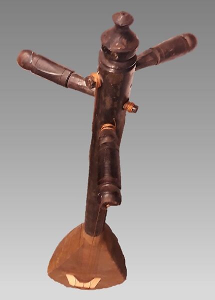 Gunbri, wood, hide, Moroccan