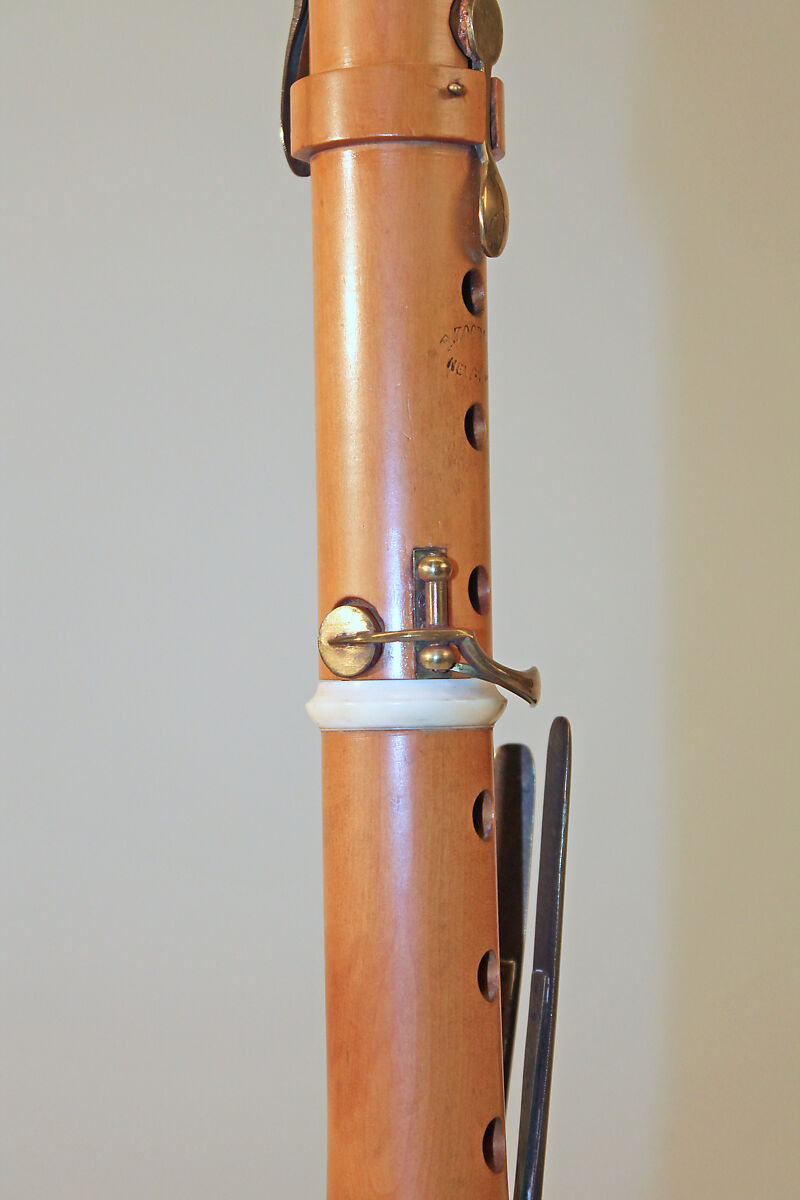 Clarinet in E-flat, Ferdinand Zogbaum, Boxwood, brass, ivory, rosewood, American