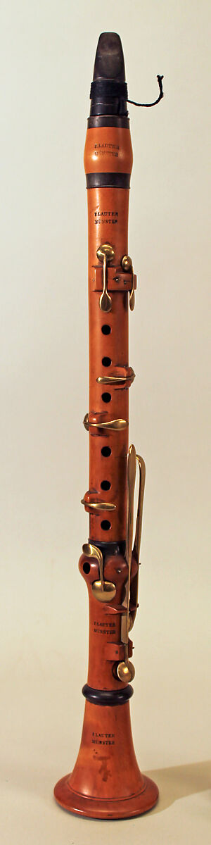 Clarinet in E-flat, Franz Lauter (German, Munster active ca. 1845–1885 New York), Wood, horn, brass, German 