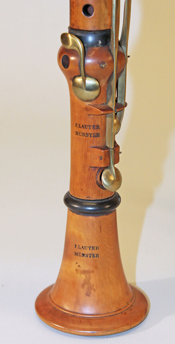 Clarinet in E-flat, Franz Lauter (German, Munster active ca. 1845–1885 New York), Wood, horn, brass, German