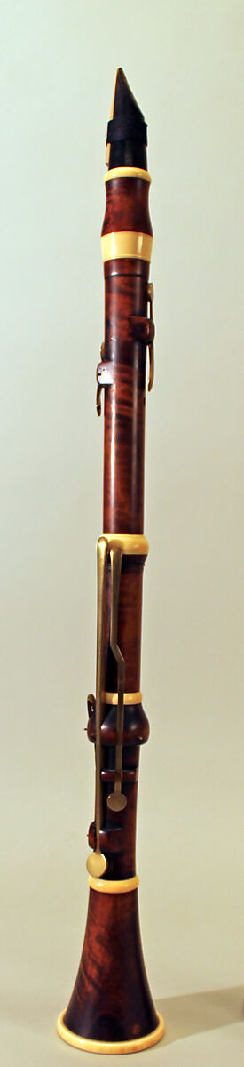Clarinet in B-flat, Charles G. Christman (American, New York active 1823–1858), Wood, ivory, brass, American