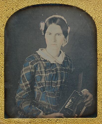 Woman with an Accordion daguerreotype