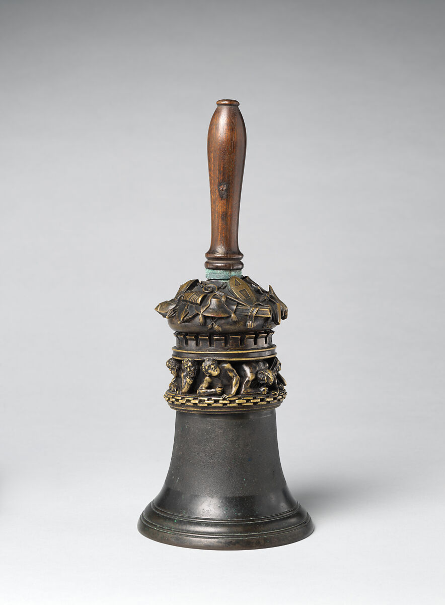 Handbell, Bronze, iron, wood, French