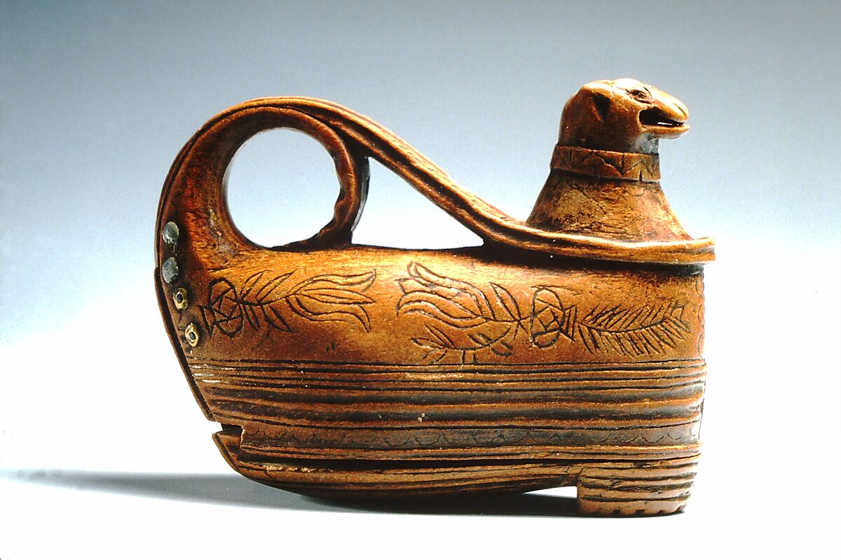 Jew's Harp Container, Wood, European 