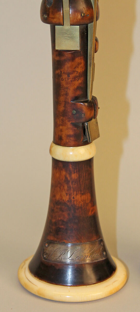Clarinet in B-flat, Benjamin Ferris and Simon Giffin, Boxwood, ivory, brass, American