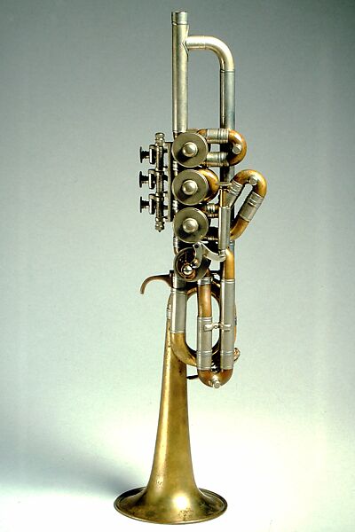 Piccolo Trumpet in High B-flat, Kurt Scherzer (German, Markneukirchen 1895–1962 Augsburg), Metal, German 