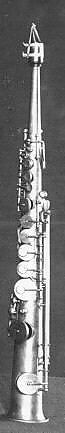 Soprano saxophone in B-Flat, Adolphe (Antoine Joseph) Sax (Belgian, Dinant, Belgium 1814–1894 Paris), unplated brass, wood, French 