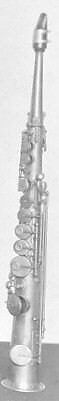 Soprano saxophone in B-Flat, Adolphe (Antoine Joseph) Sax (Belgian, Dinant, Belgium 1814–1894 Paris), unplated brass, wood, French