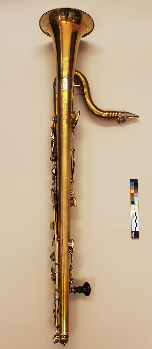 Clariofon Bass Clarinet in B-flat, Franz Losschmidt (Czech, active Olmütz 1852–1867), Various materials, Czech