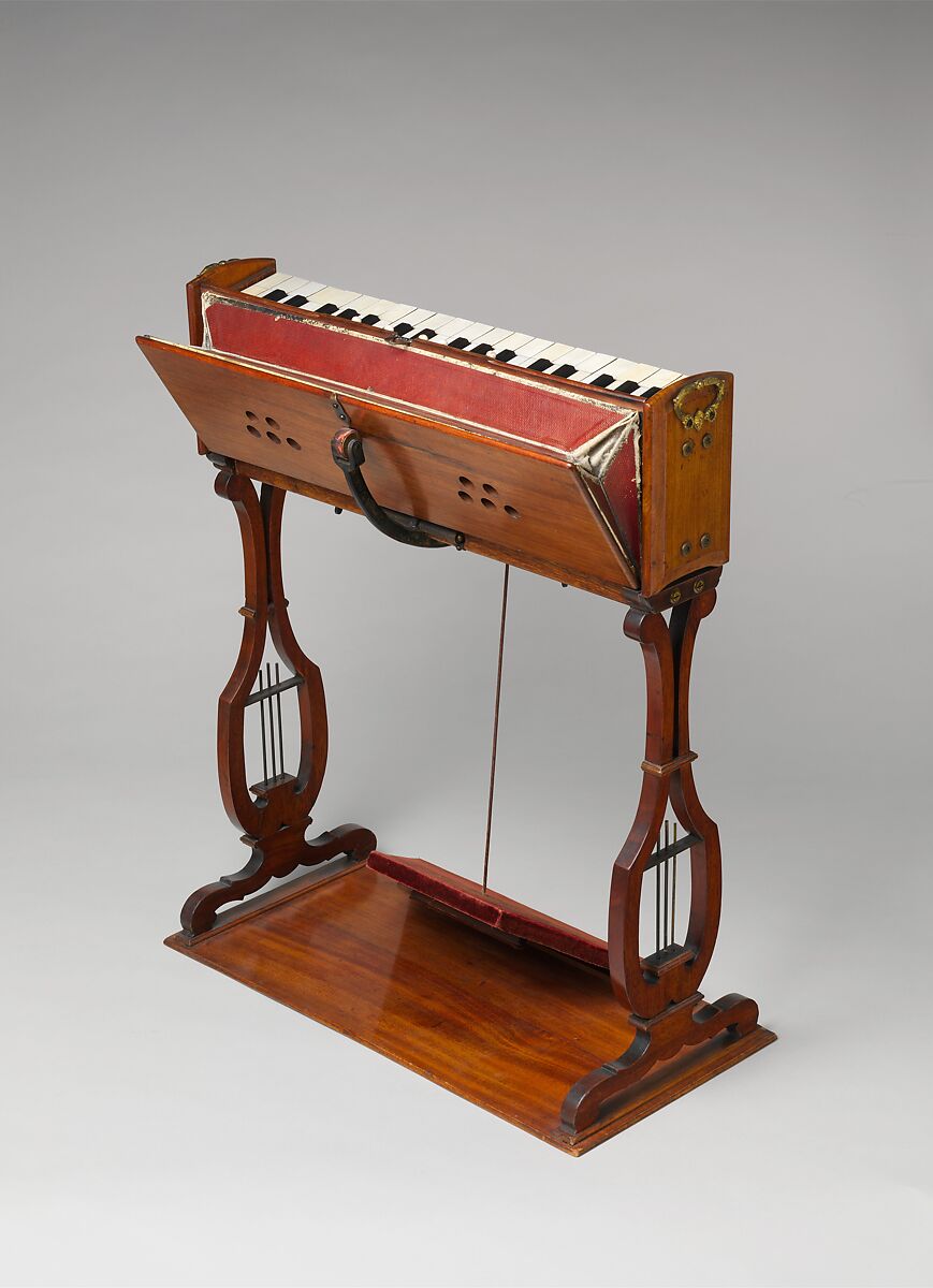 Reed Organ (Physharmonica), Attributed to Alexander-François Debain (French, Paris, 1809–1877 Paris), Palisander, brass., French