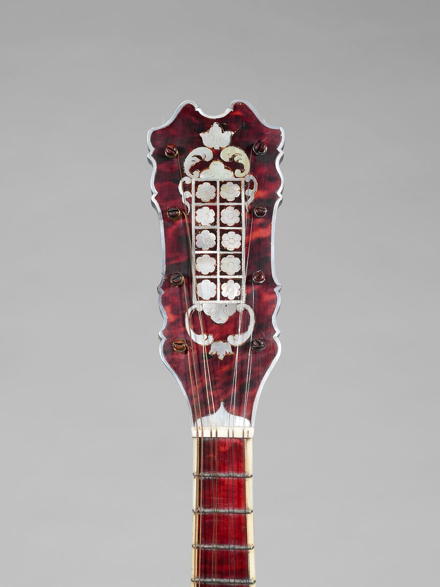 Mandolin, Joao Vieira da Silva, Maple?, tortoiseshell, various materials, Portuguese