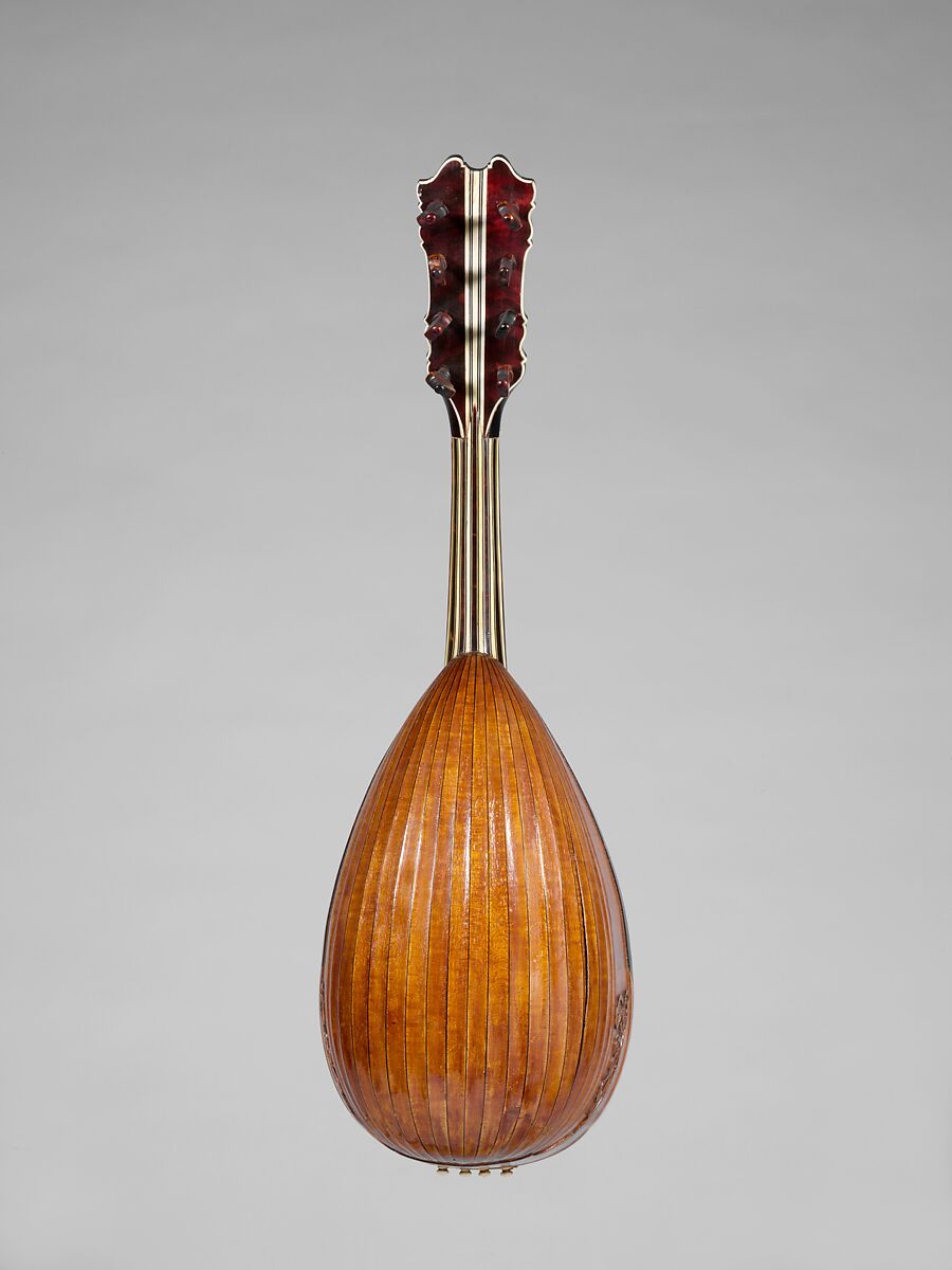 Mandolin, Joao Vieira da Silva, Maple?, tortoiseshell, various materials, Portuguese