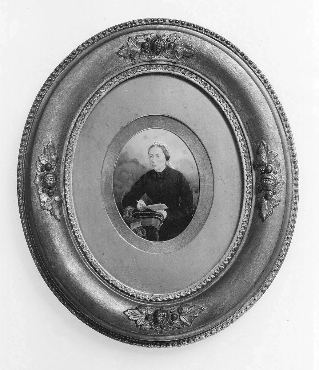 Portrait of the Daughter(?) of Emilius Nicolai Scherr, Watercolor (miniature), American 