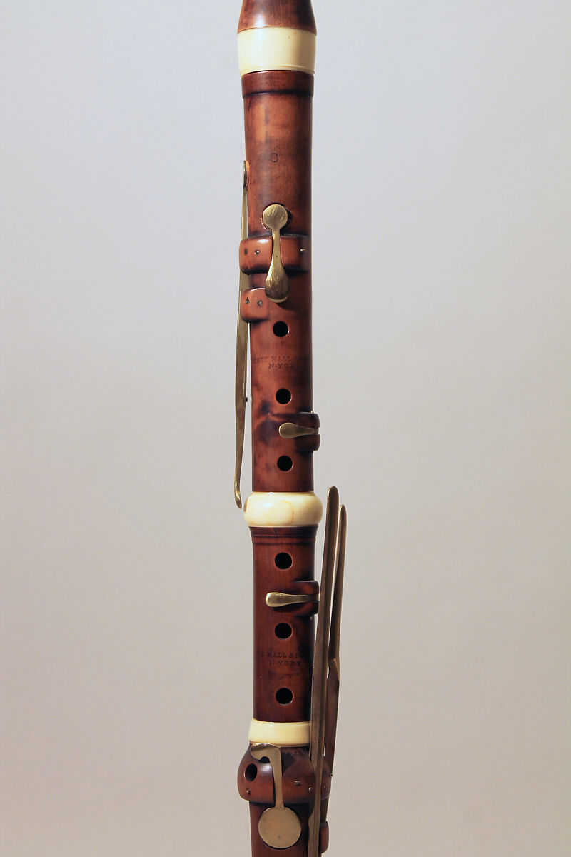 Clarinet in C, Firth, Hall &amp; Pond (American, New York), Wood, ivory, brass, American