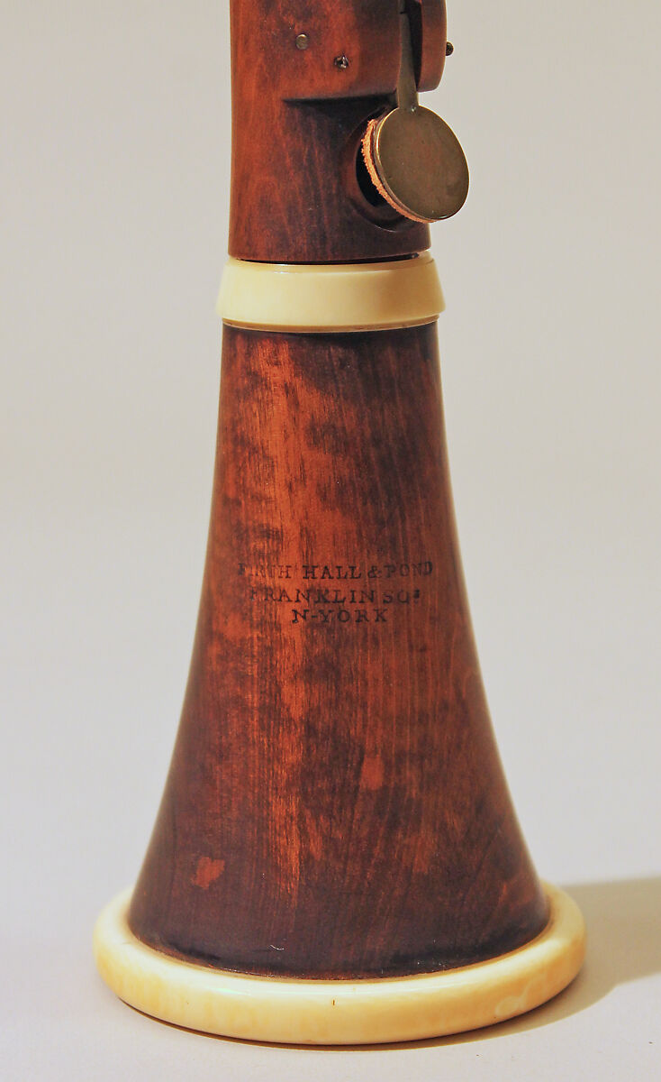 Clarinet in C, Firth, Hall &amp; Pond (American, New York), Wood, ivory, brass, American