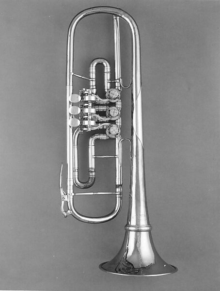 Trumpet, Gebruder Alexander (German, Mainz), Brass, nickel-silver, German 