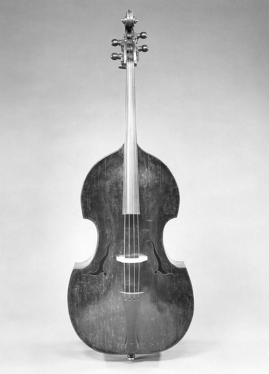 Double Bass, Johann Ulrich Eberle (Austrian, Vils, Tyrol, 1699–1768 Prague), Wood, Czech 