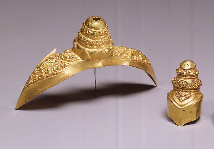 Hair Ornament with Kala Motifs, Gold, Indonesia (Java) 