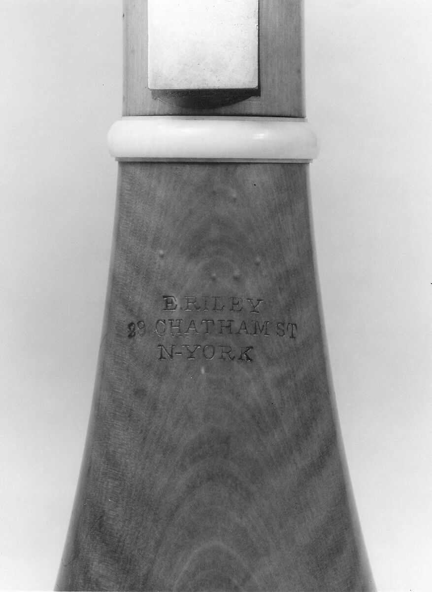 Clarinet in C, Edward Riley (American (born England) 1769–1829 New York), Boxwood, ebony, ivory, brass, American