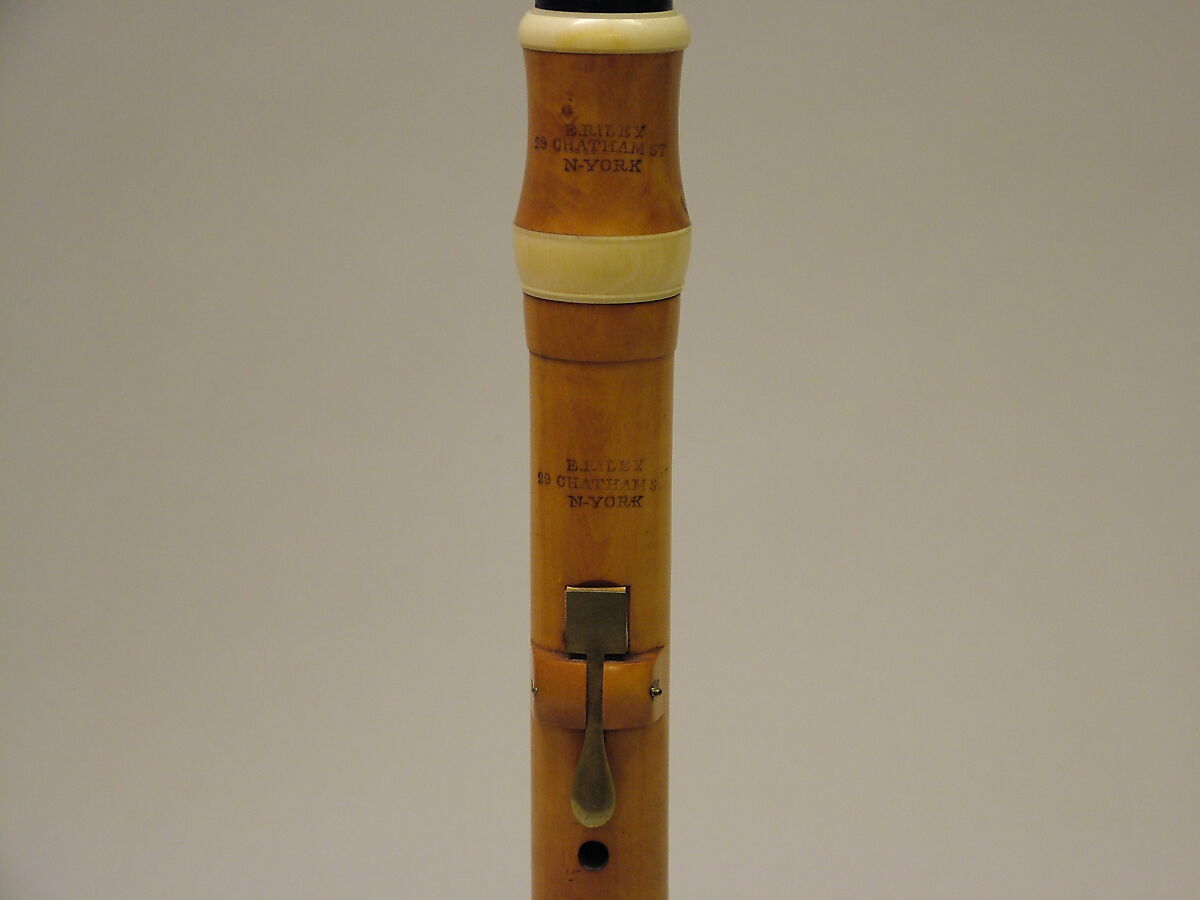 Clarinet in C, Edward Riley (American (born England) 1769–1829 New York), Boxwood, ebony, ivory, brass, American
