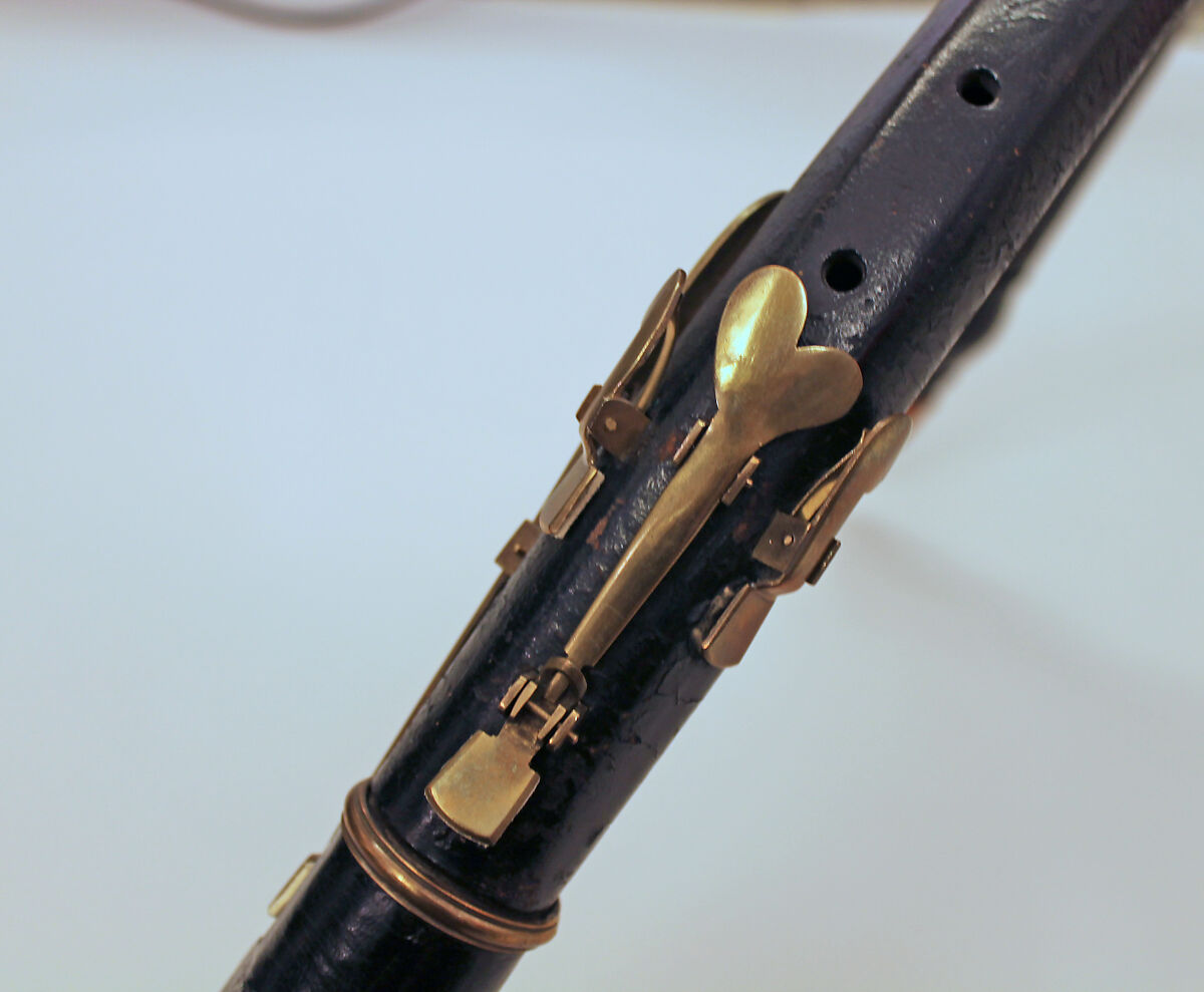 Basset Horn in F, Wood, leather, brass, probably British