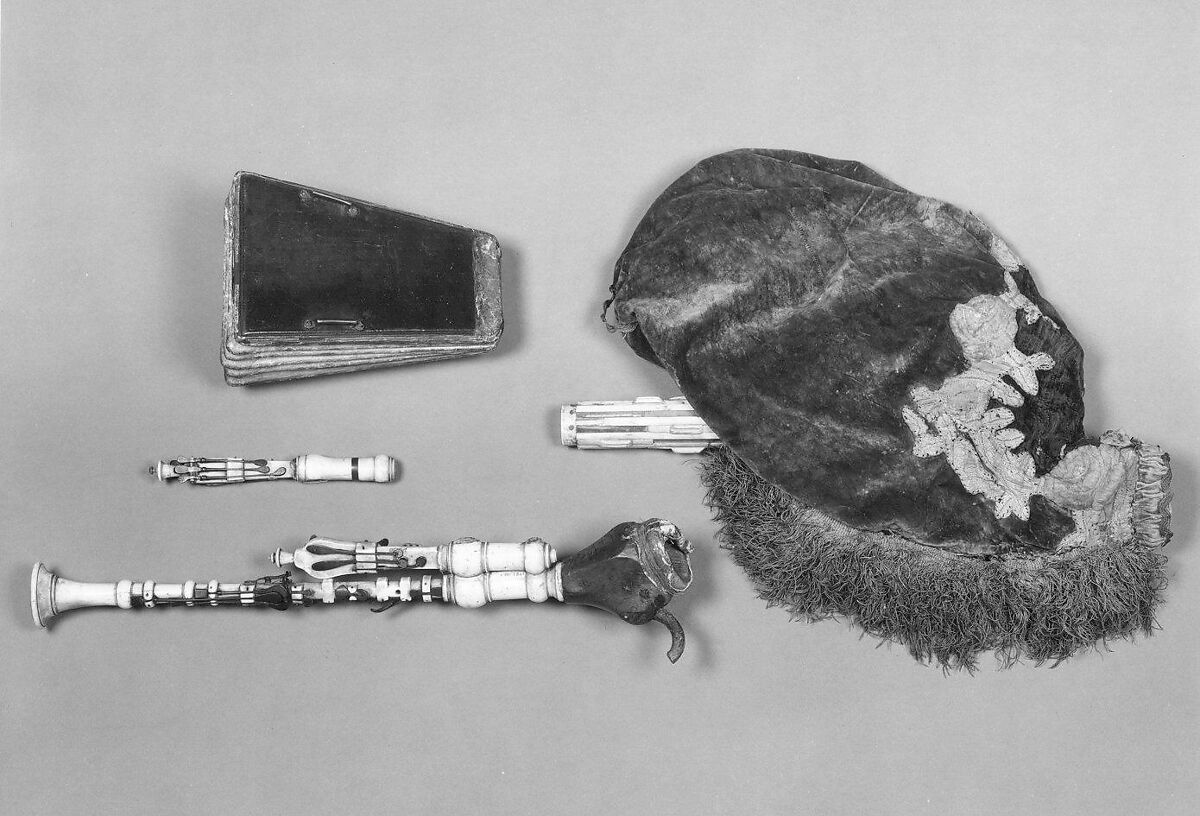 Musette, Forquin, Ivory, leather, various materials, French