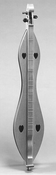 Appalachian Dulcimer, Billy Reed Hampton (American, Dongola, Kentucky, born 1940), Sassafras, poplar, metal, American 