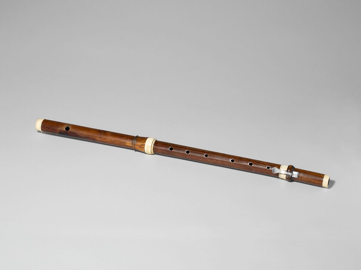Transverse Flute, Garion (French), Rosewood, ivory, silver, French 