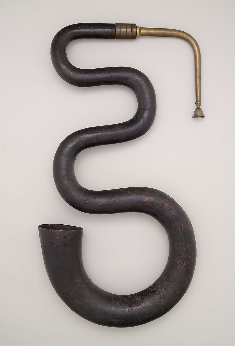 Serpent, Unknown  , France, Wood, leather cover, French