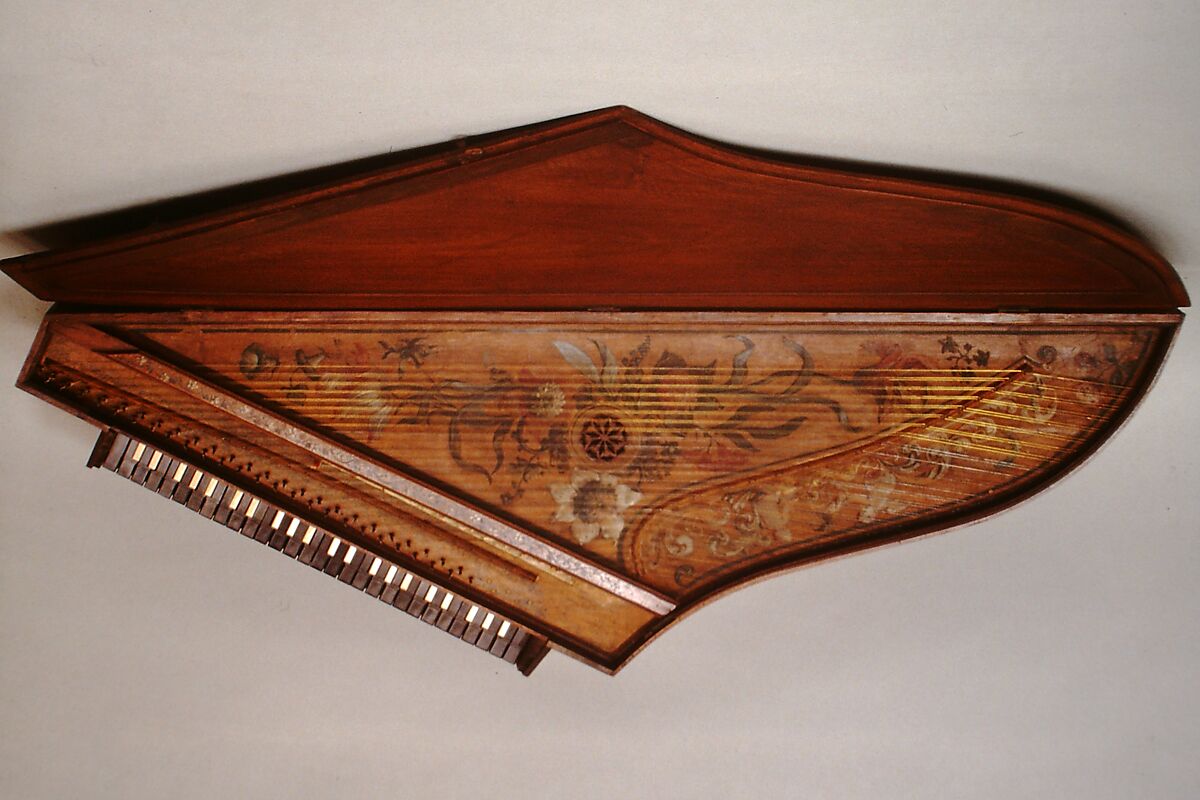 Bentside Spinet, Wood and various materials, French