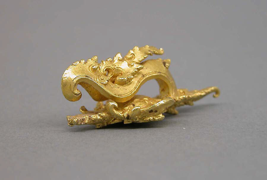 Ear Ornament with Foliate Designs, Gold, Indonesia (Java) 