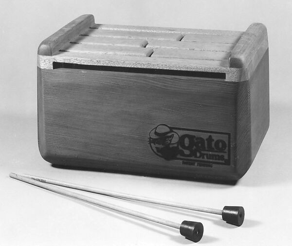 Gato drum, Invented by Hy Kloc, Wood, rubber, American 