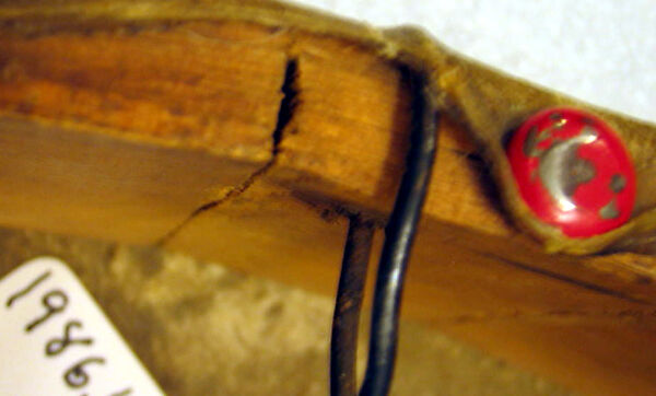 Frame Drum, Wood, hide, tacks, Native American (Northwest Coast)