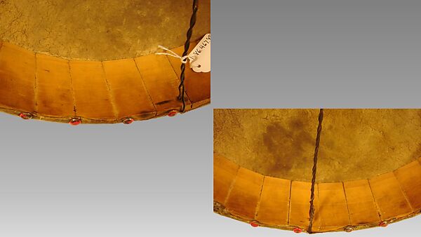 Frame Drum, Wood, hide, tacks, Native American (Northwest Coast)