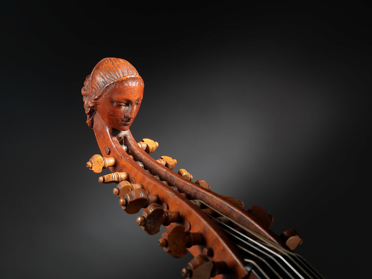 Viola d'Amore, Johannes Florenus Guidantus (Italian, Bologna 1687–1760 Bologna), Spruce, maple, ebony, Italian