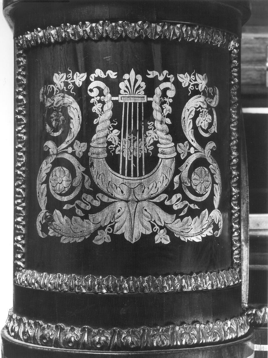 Upright Piano, Loud &amp; Brothers (American), Rosewood veneer, bird's eye maple veneer, iron, brass, ivory, ebony, fabric,, American