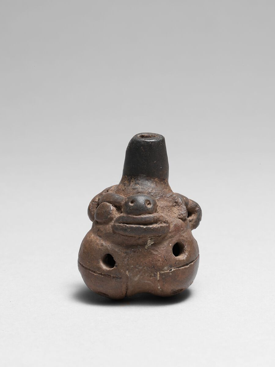 Pottery Whistle, Clay, possibly Costa Rican 