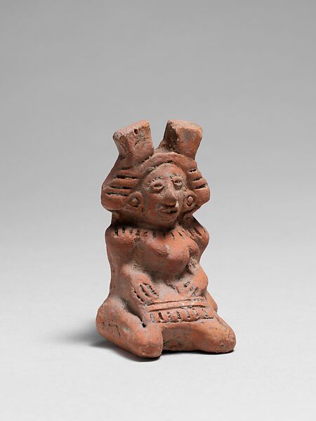 Pottery Rattle, Clay, Mexican 