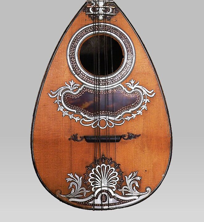 Mandolin, Antonius Vinaccia (Italian, Naples active 1754–1781 Naples), Spruce, tortoiseshell, mother-of-pearl, gold alloy, ivory, various other materials, Italian