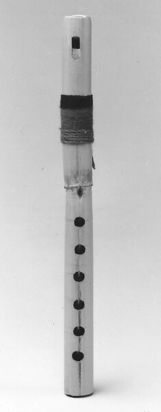 Palm Duct Flute, Reed, wool, Bolivian