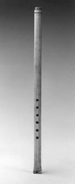 Palm Duct Flute, Wood, reed, iron, Bolivian