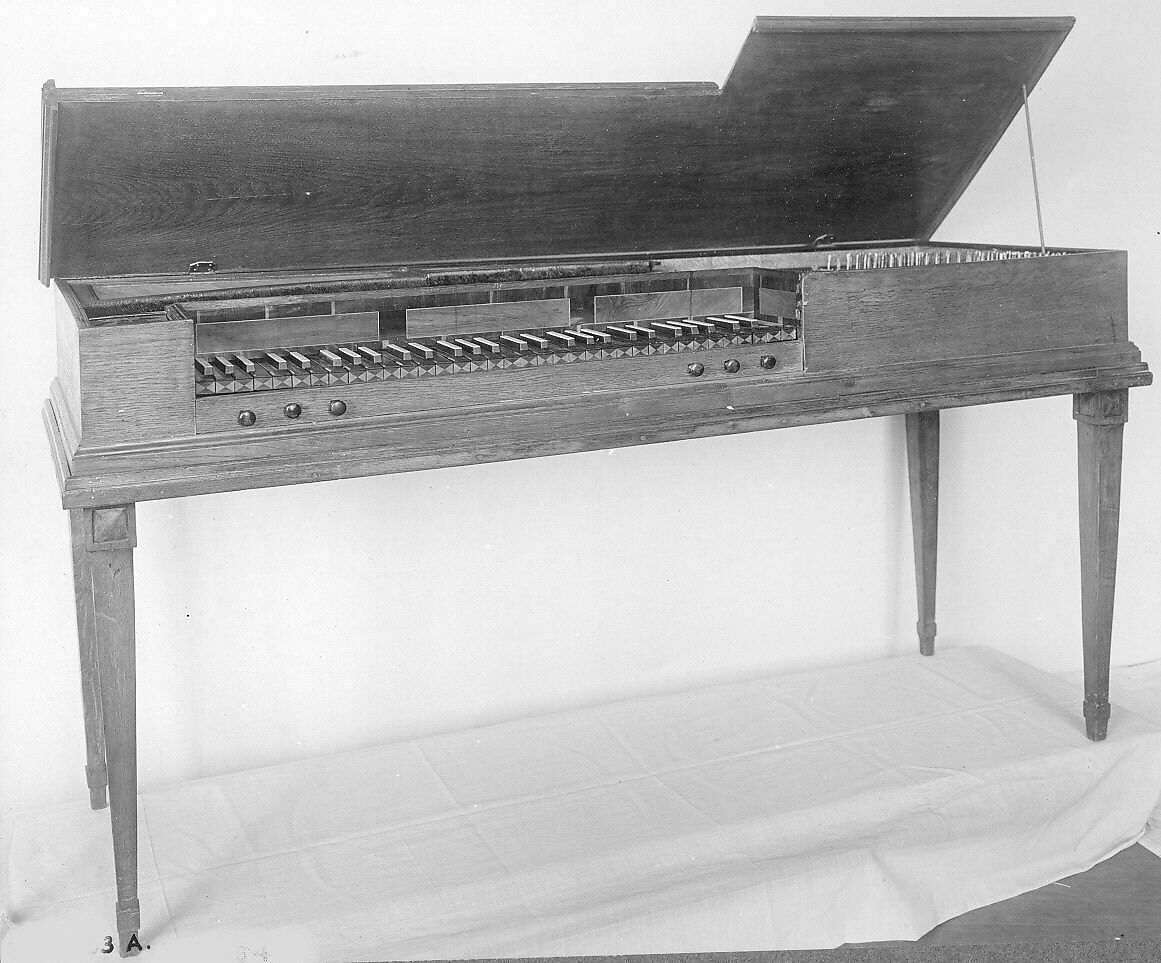 Square Piano, Johann Christoph Jaeckel and Christian Jaeckel, Oak, iron, ebony, ivory, various materials, German