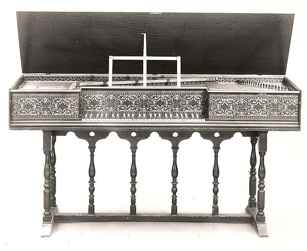Virginal, Arnold Dolmetsch (French, born Le Mans, France 1858–1940 Haslemere, Surrey, England)  , Chickering & Sons, Wood, brass, ebony, ivory, American