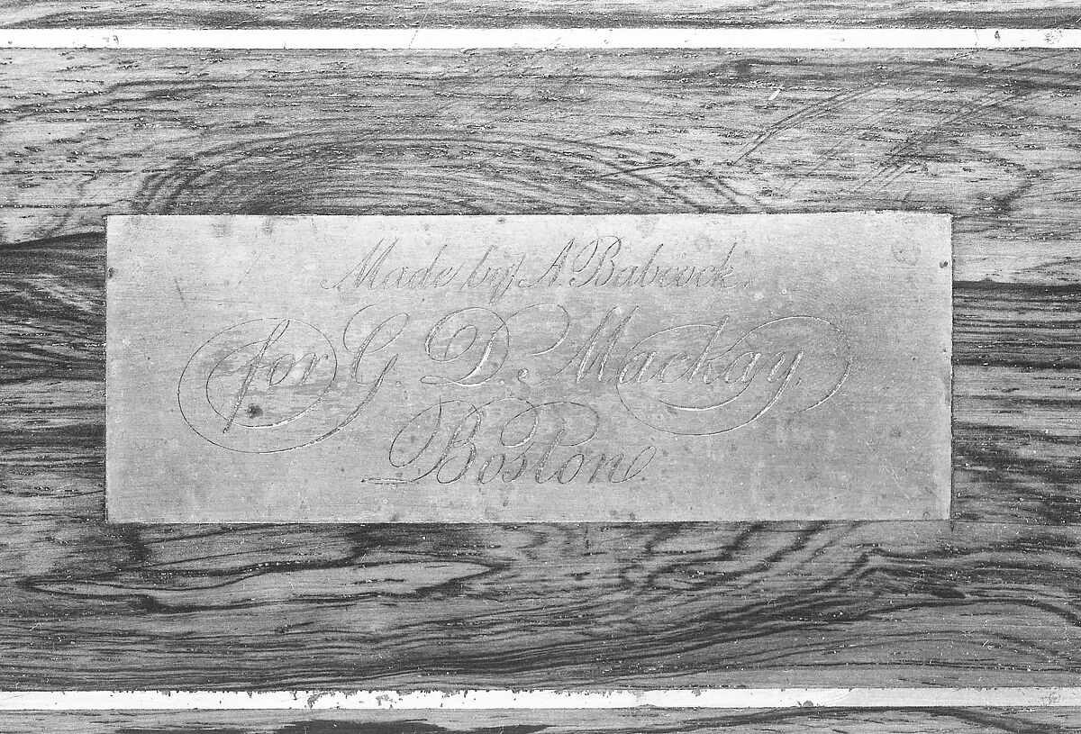 Square Piano, Alpheus Babcock (Maine 1785–1842 Boston), Wood, various materials., American