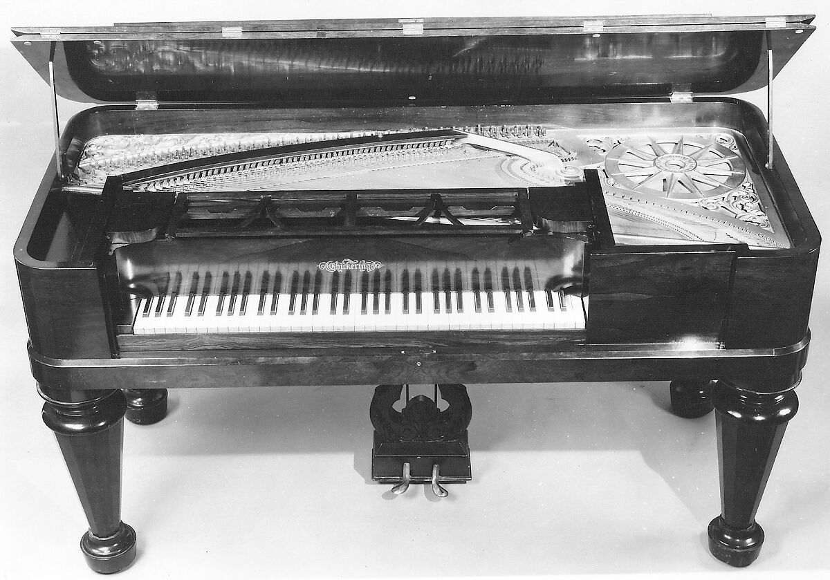 Square Piano, Jonas Chickering (American, Mason Village, New Hampshire 1798–1853 Boston), Wood, various materials, American