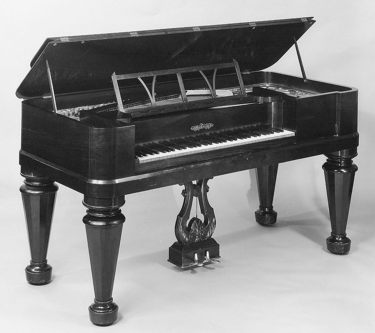 Square Piano, Jonas Chickering (American, Mason Village, New Hampshire 1798–1853 Boston), Wood, various materials, American 